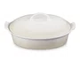 Travessa Oval com Tampa 36cm Heritage Meringue - Le Creuset
