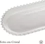 Travessa Oval de Cristal 30cm X 15cm X 2cm - Lyor