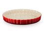 Travessa Redonda Canelada Heritage para Flan 28cm Vermelho - Le Creuset