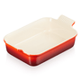 Travessa Retangular Heritage Vermelho 19cm Le Creuset