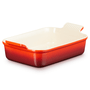 Travessa Retangular Heritage Vermelho 19cm Le Creuset