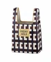 Vaso Ceramica Bolsa Xadrez Azul e Marrom