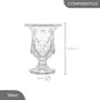 Vaso com Pé de Vidro Diamond 14,5x11,5cm - Lyor
