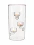 Vaso de Cerâmica (castiçal) Transparente 25x13x13cm - Grillo