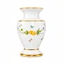 Vaso Porcelana Branca com Detalhes de Limão Positano - Mameg