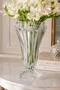 Vaso Triare com Pe em Cristal 12 X 24cm