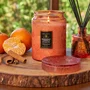 Vela Pote Vidro G 100h Tampa Vidro Mandarino Cannela - Voluspa