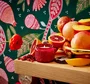 Vela Pote Vidro P 25h Relevo Goji Tarocco Orange Voluspa