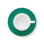 Xícara de Cafezinho Stripes Esmeralda/verde Love Birds - Pip Studio