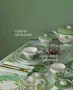 Xícara de Chá e Pires Apple Blossom Horticool 200ml Green - Tea Delight