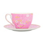 Xícara de Chá Early Bird Rosa Floral Un