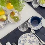 Xícara de Chá com Pires Frutela Azul 6Pçs - Alleanza