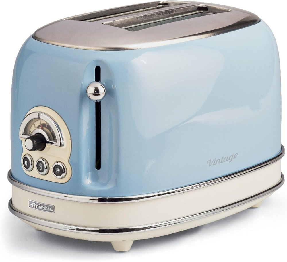 Torradeira Elétrica 155 Vintage Azul P/ 2 Fatias 750w 220v - Ariete