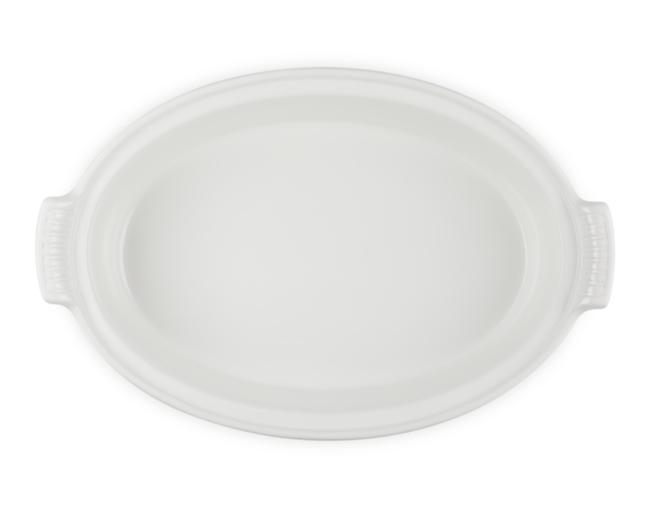 Travessa Oval com Tampa 36cm Heritage Meringue - Le Creuset